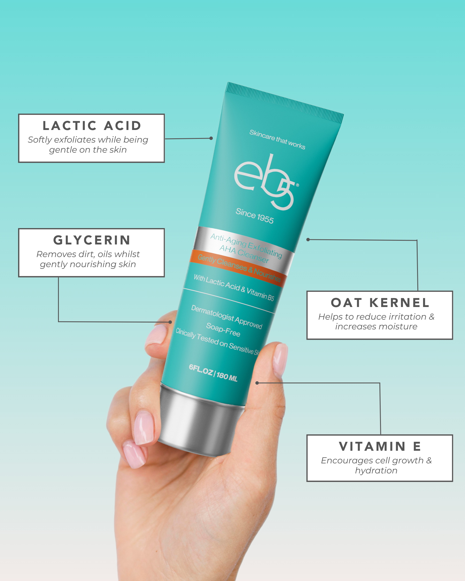 Free Anti Aging Exfoliating AHA Face Cleanser