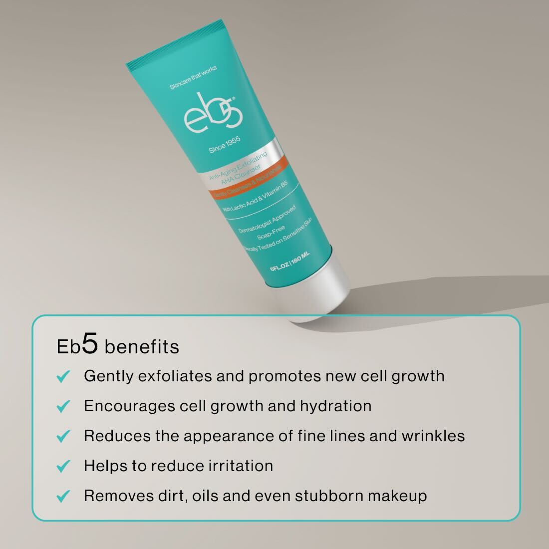Free Anti Aging Exfoliating AHA Face Cleanser